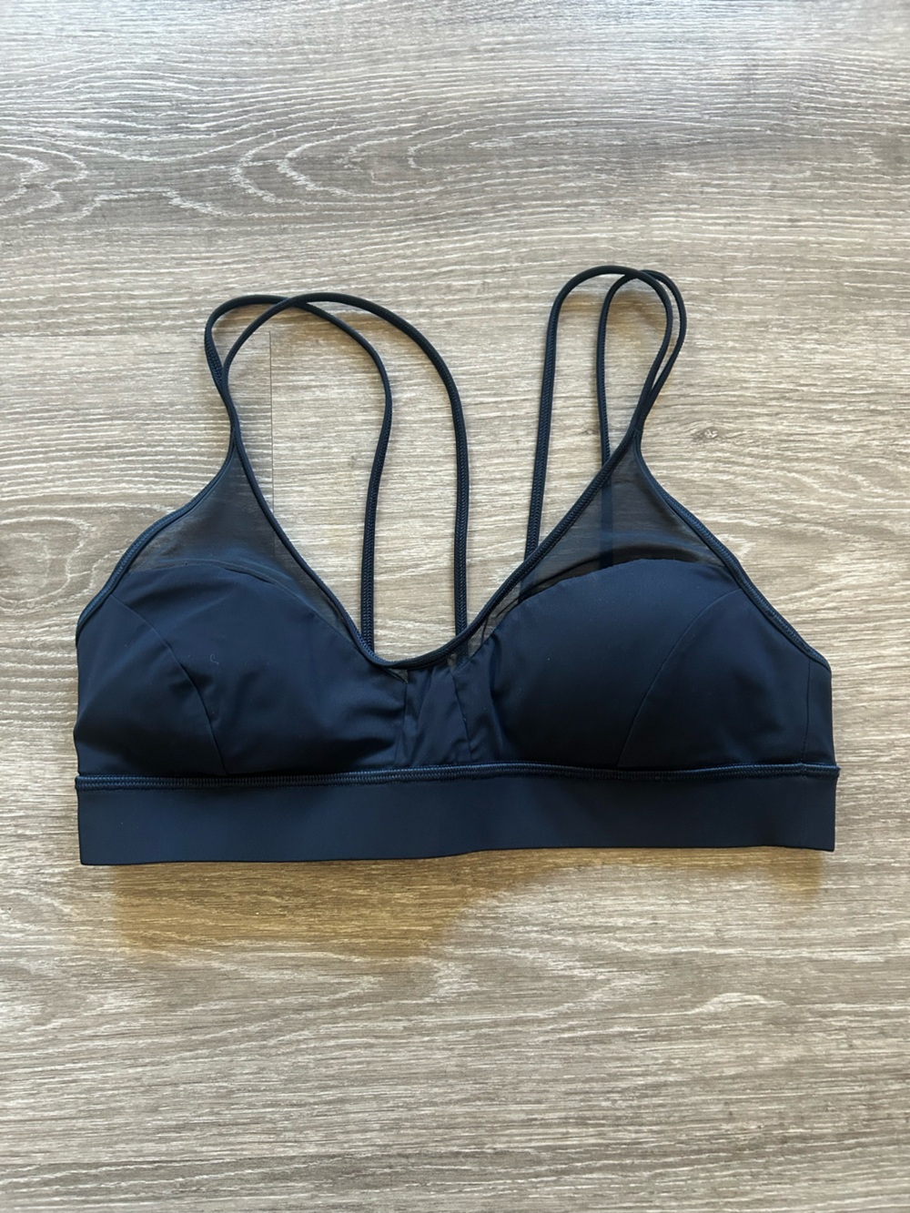 lululemon athletica Black Strappy Low-Impact Sports Bra